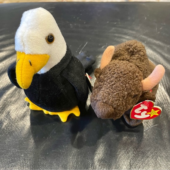 Bundle of two Ty Beanie Babies (Baldy, Roam) - Picture 5 of 5